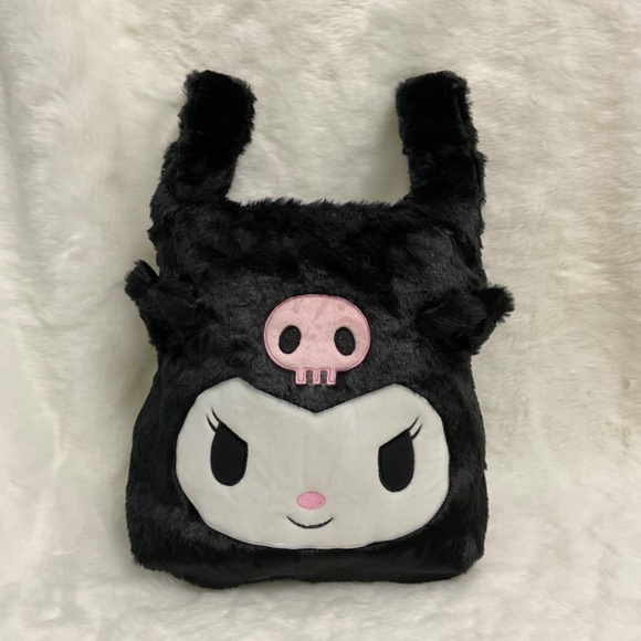 $20 Super Cute Kuromi Black Plush HandBag - Picture 1 of 7